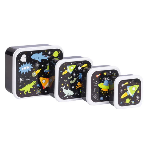 A Little Lovely Company Lunch & Snack Box Set | Galaxy - Image 2