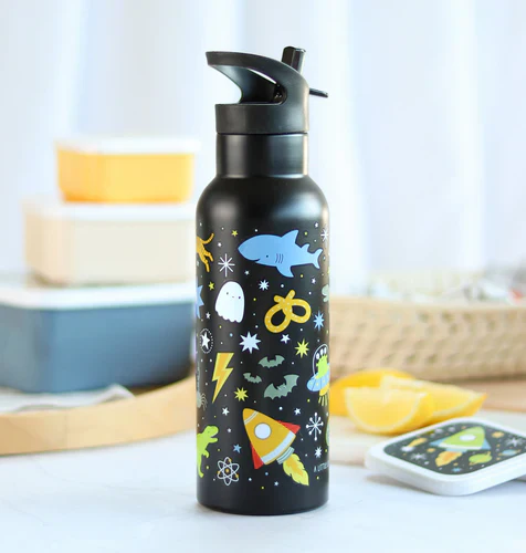 A Little Lovely Company Stainless Steel XL Drinkfles | Galaxy - Image 5