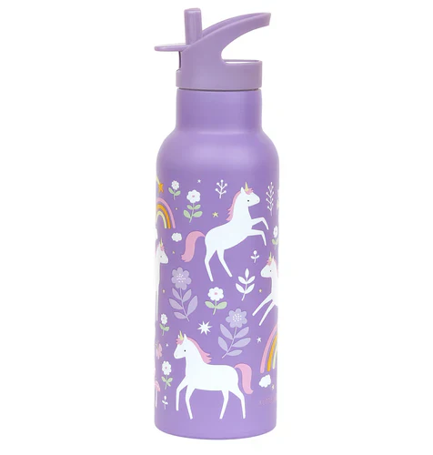 A Little Lovely Company Stainless Steel XL Drinkfles | Unicorn Dreams