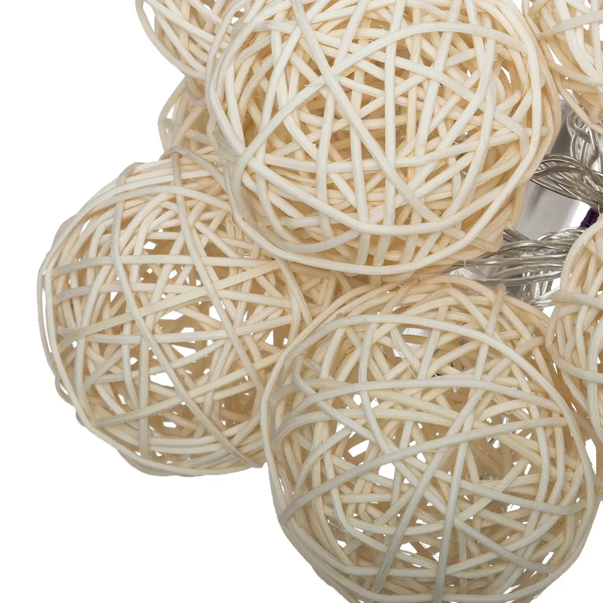 Atmosphera Lichtslinger 10 Stuks | Rattan - Image 2