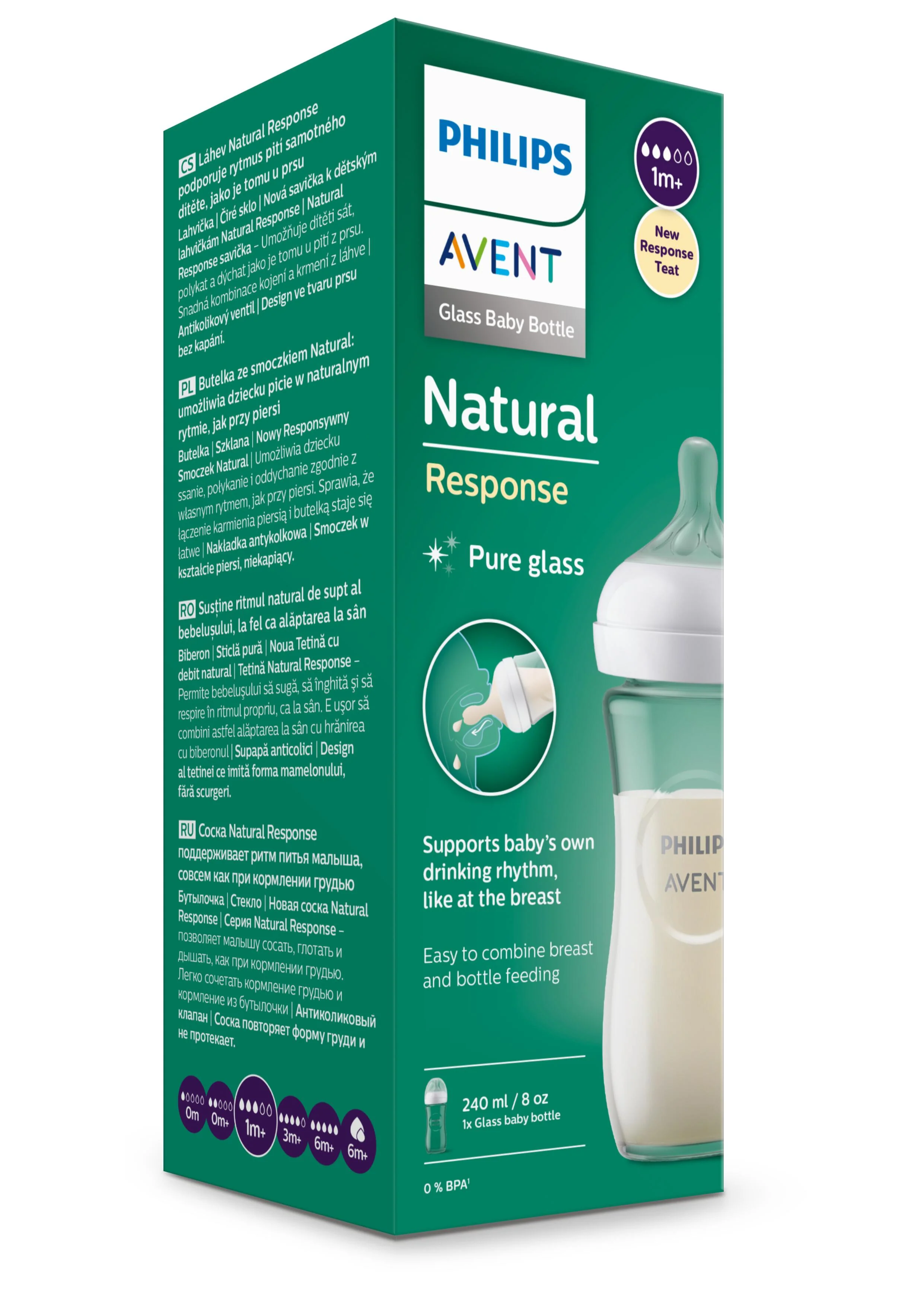 Avent Natural 3.0 Zuigfles SCY933/01 240ml | Glas - Image 10