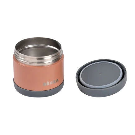 Béaba Thermo Pot 500ml | Mineral Grey / Terracotta - Image 3