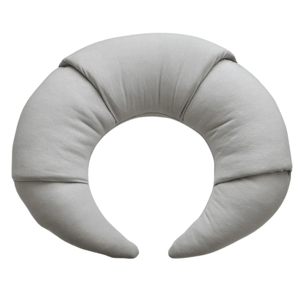 Cotton & Sweets Borstvoedingskussen | Light Grey Croissant - Image 2