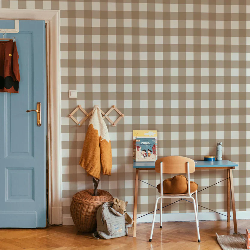 Dekornik Behang Check Classic Brown - Image 2