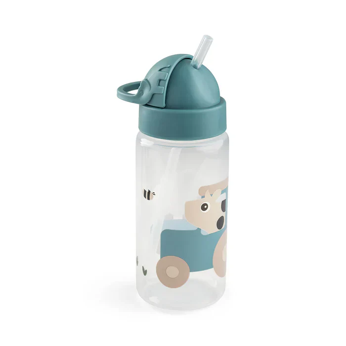 Done By Deer Drinkfles Met Rietje 350ml | Tiny Farm Blue - Image 4