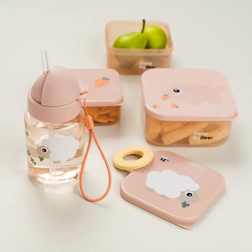 Done By Deer Drinkfles Met Rietje Tiny Farm Powder - Image 3