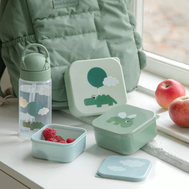 Done By Deer set 3 snackdoosjes Happy Clouds Green - Image 3