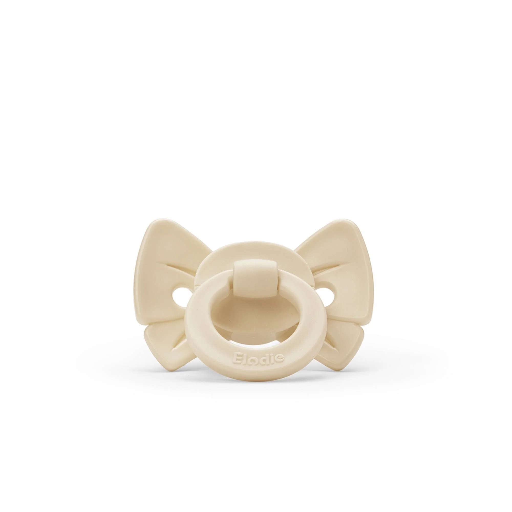 Elodie Binky Bow Fopspeen +3m | Oat White