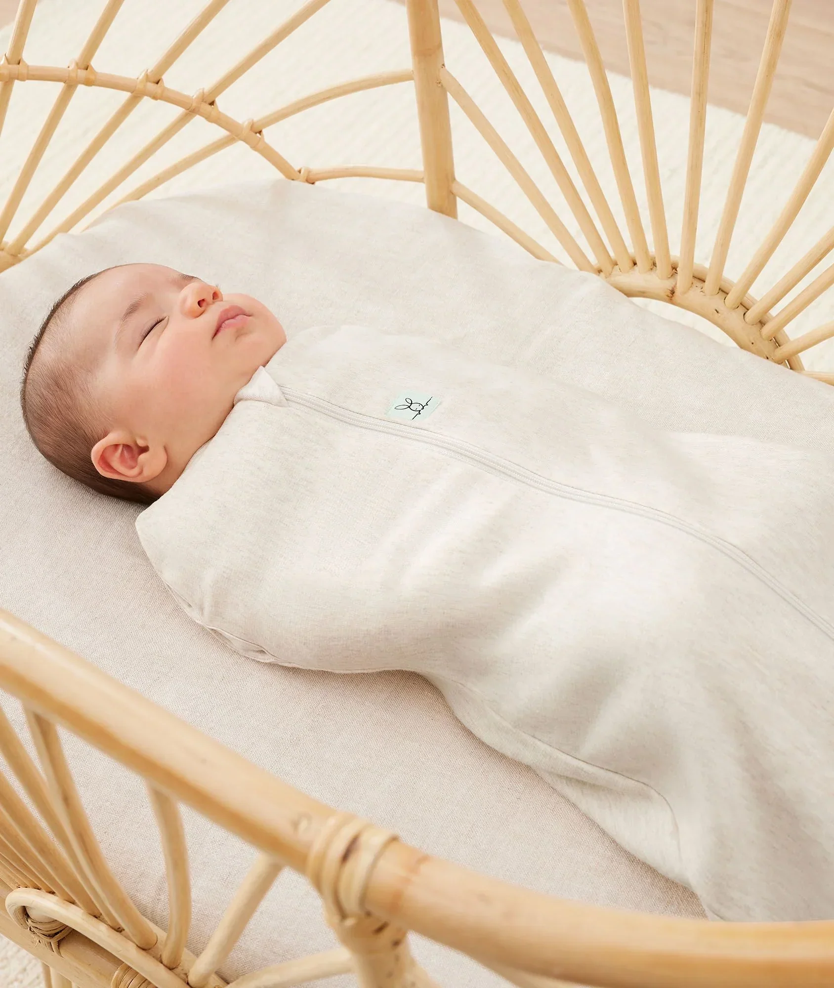 Ergopouch Cocoon Inbaker Slaapzak 70cm Tog 1.0 | Oatmeal Marle - Image 2