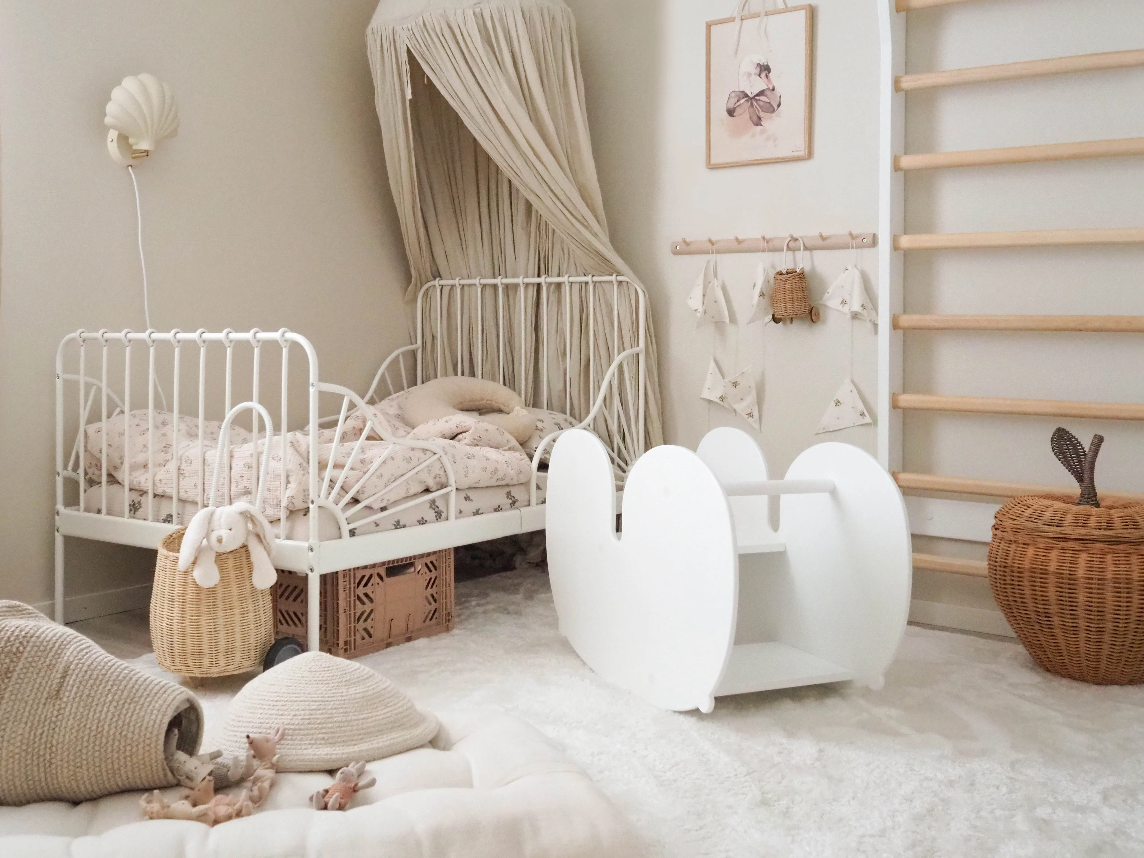 Fitwood Nuppu Rocking Horse Schommelpaard & Bureau | Wit - Image 6