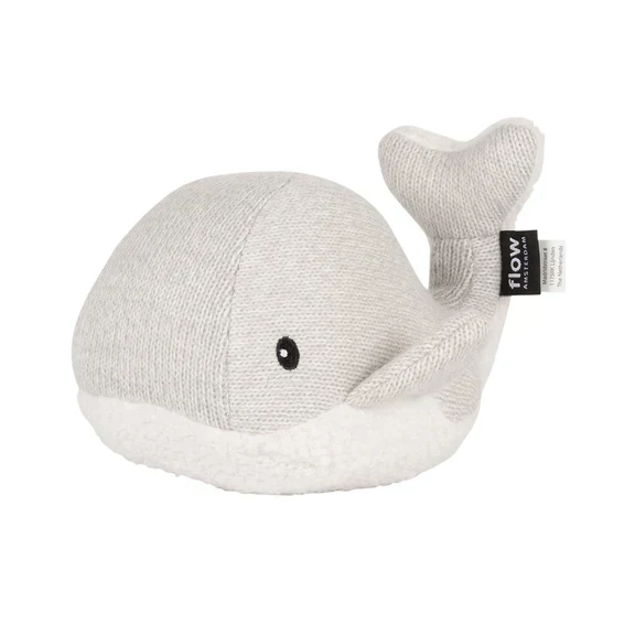 Flow Amsterdam Oplaadbare Knuffel Met Hartslag Moby Whale | Grey - Image 2