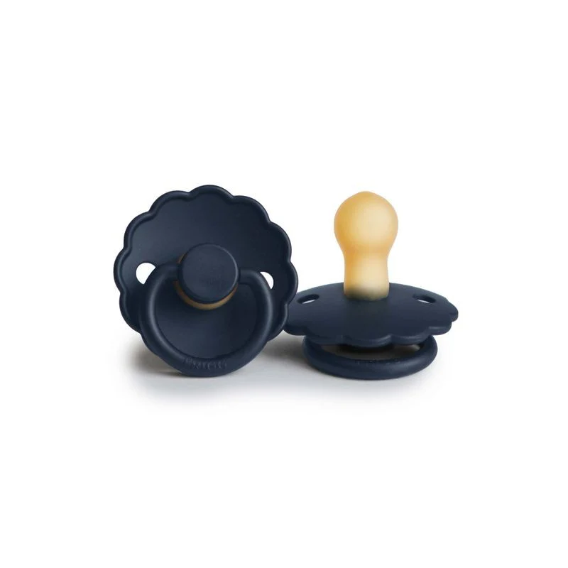* Frigg Daisy Latex Fopspeen 0-6M | Dark Navy