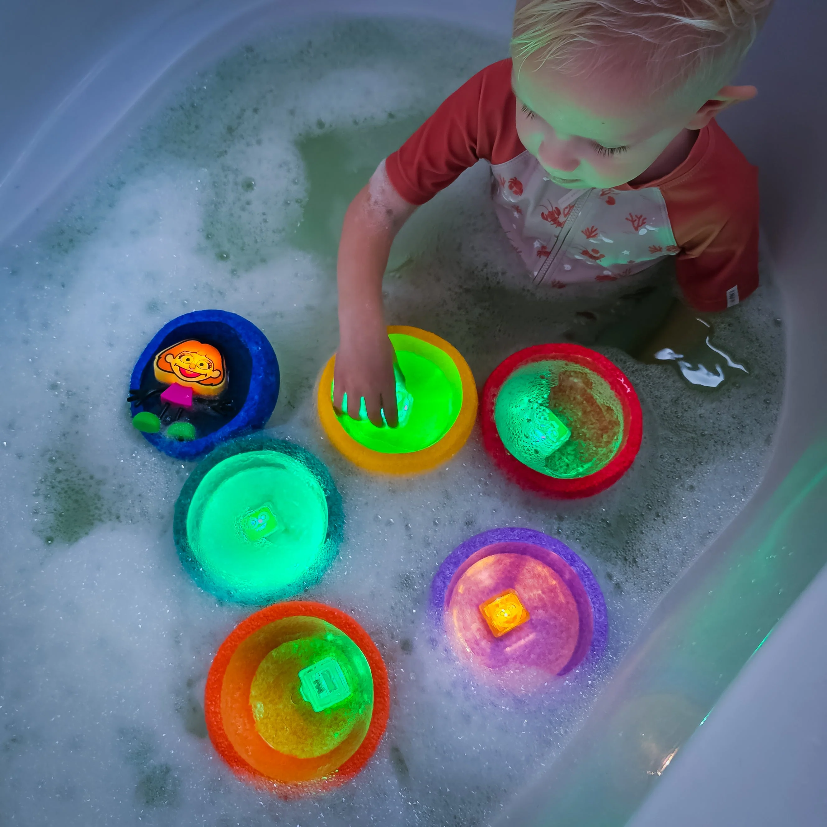 Glo Pals Light Up Cubes Badspeelgoed Blauw | Cookie Monster - Image 5