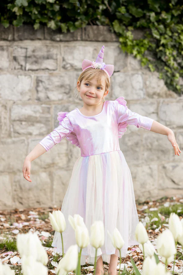 * Great Pretenders Alicorn Jurk Wings En Haarband | 7-8Y - Image 4