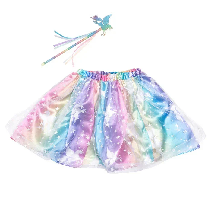 * Great Pretenders Enchanted Unicorn Rok And Wand Set 4-6Y