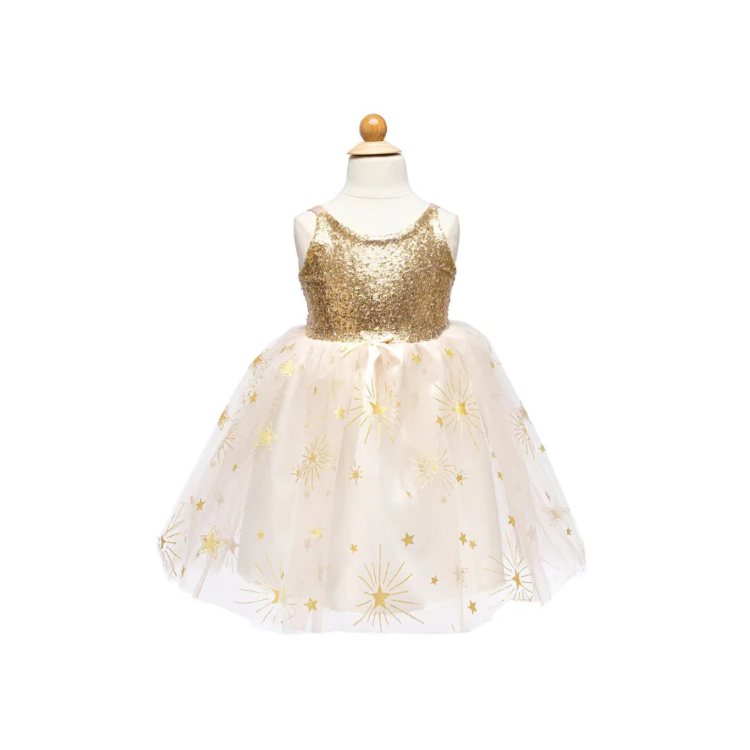 * Great Pretenders Golden Glam Party Jurk | 3-4Y