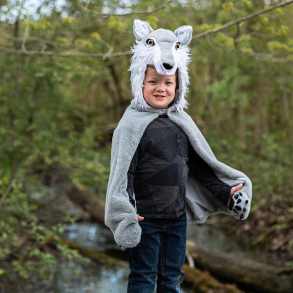 Great Pretenders Woodland Wolf Cape | 2-3 Jaar - Image 2