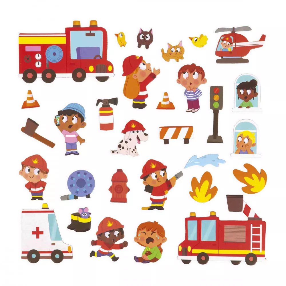 Janod Magneti'Stories Magneetset | Firefighters - Image 3