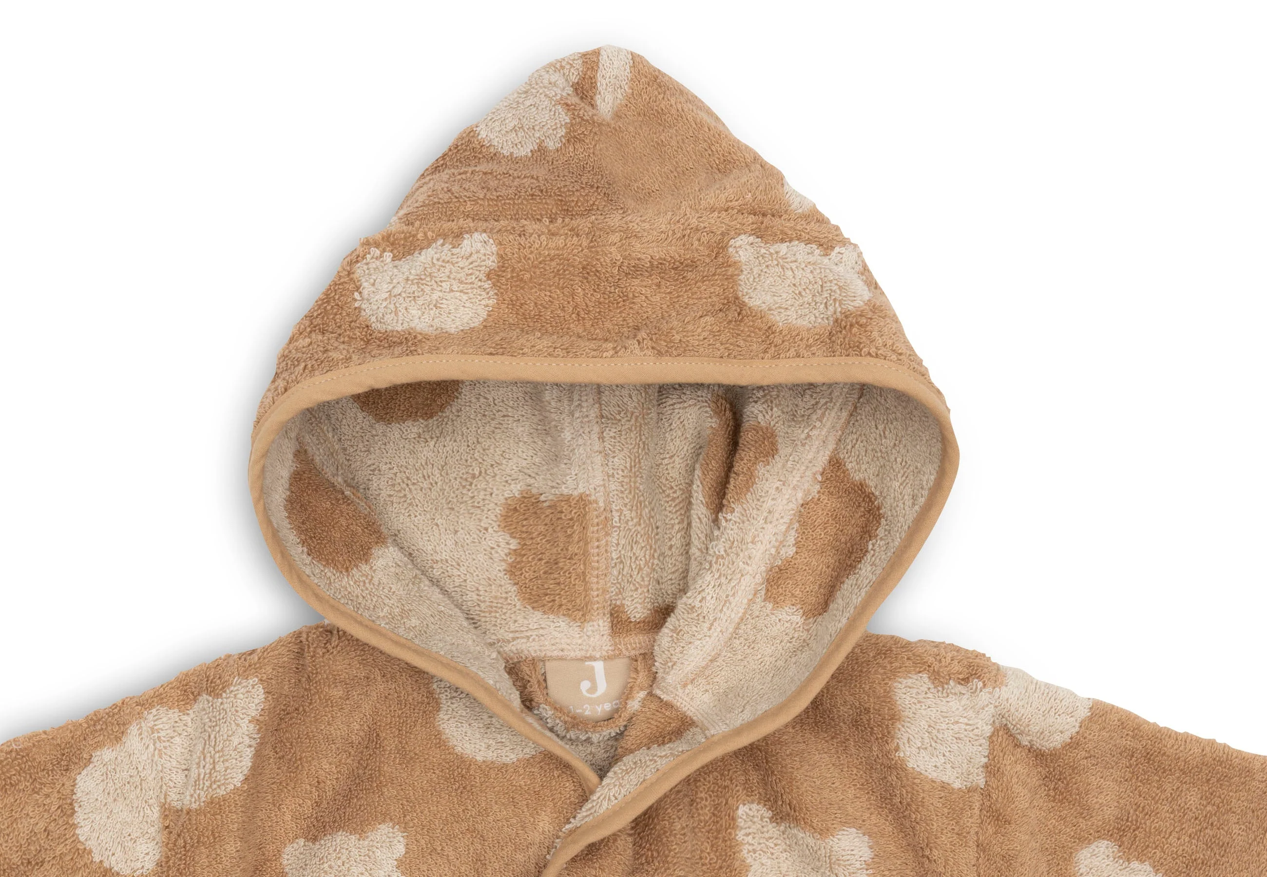 Jollein Badjas Badstof 1-2 jaar Jacquard Teddy Bear - Image 2