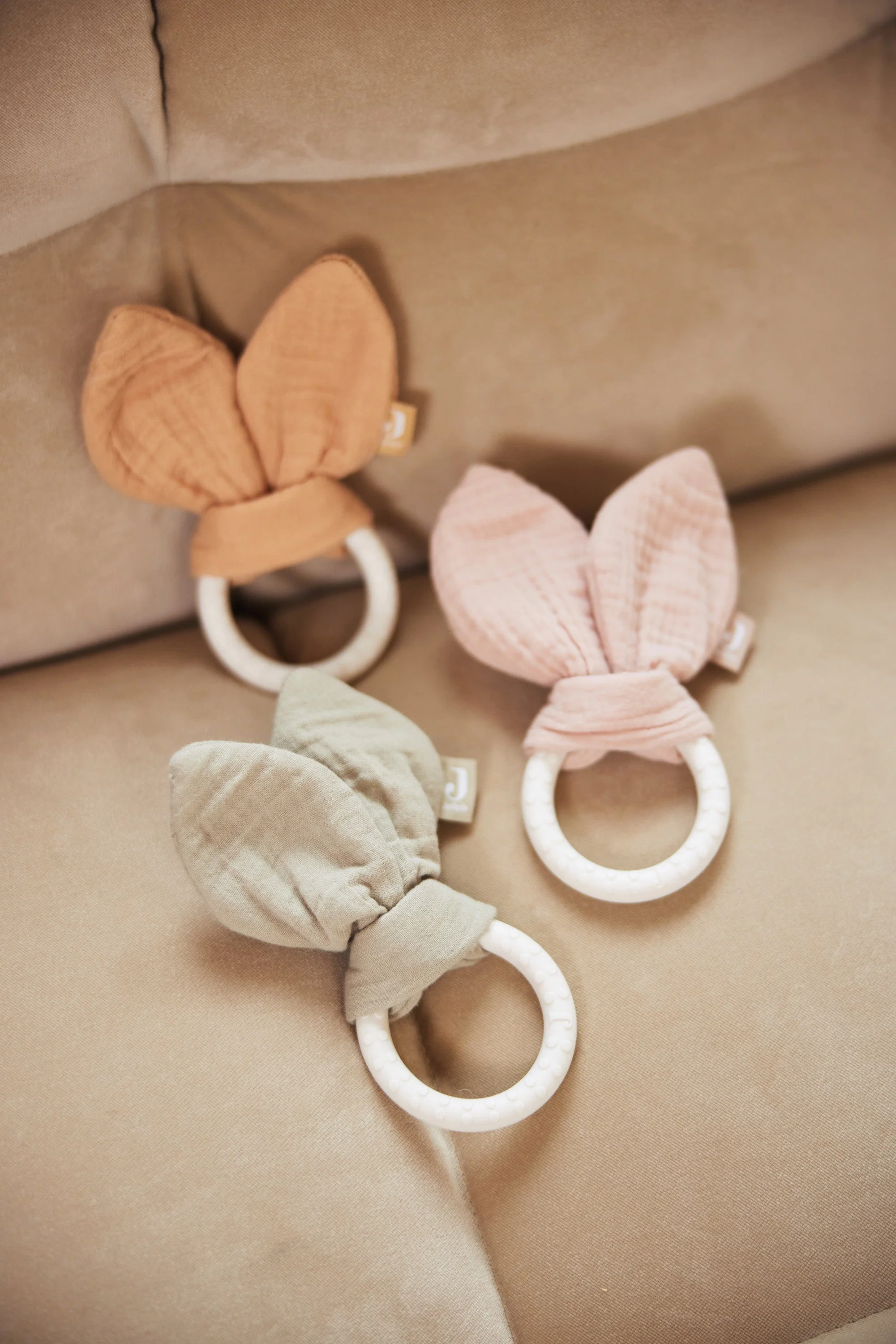 * Jollein Bijtring Siliconen Bunny Ears | Olive Green - Image 4