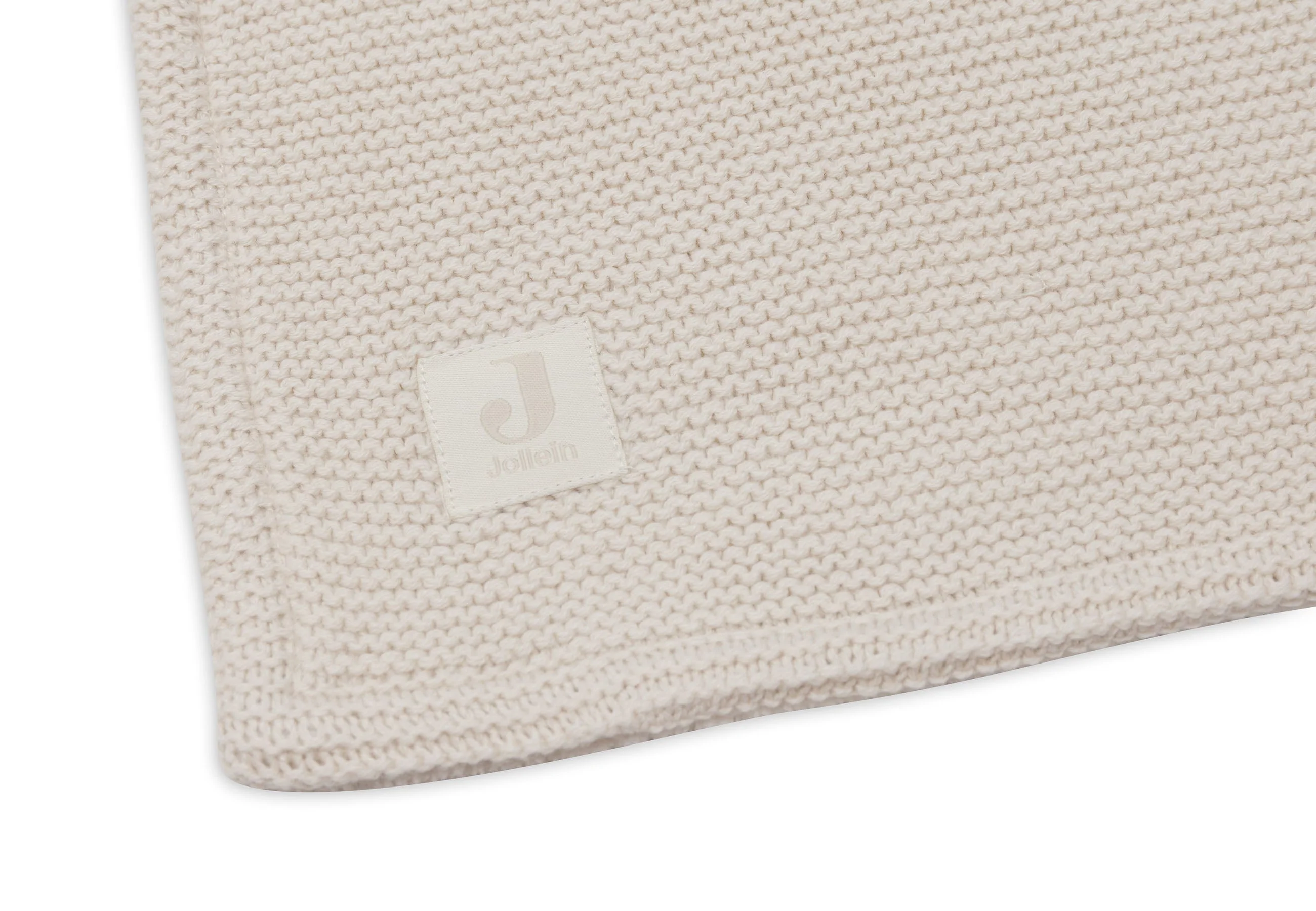 Jollein Deken Ledikant 100x150cm Basic Knit | Oatmeal/Velvet - Image 4