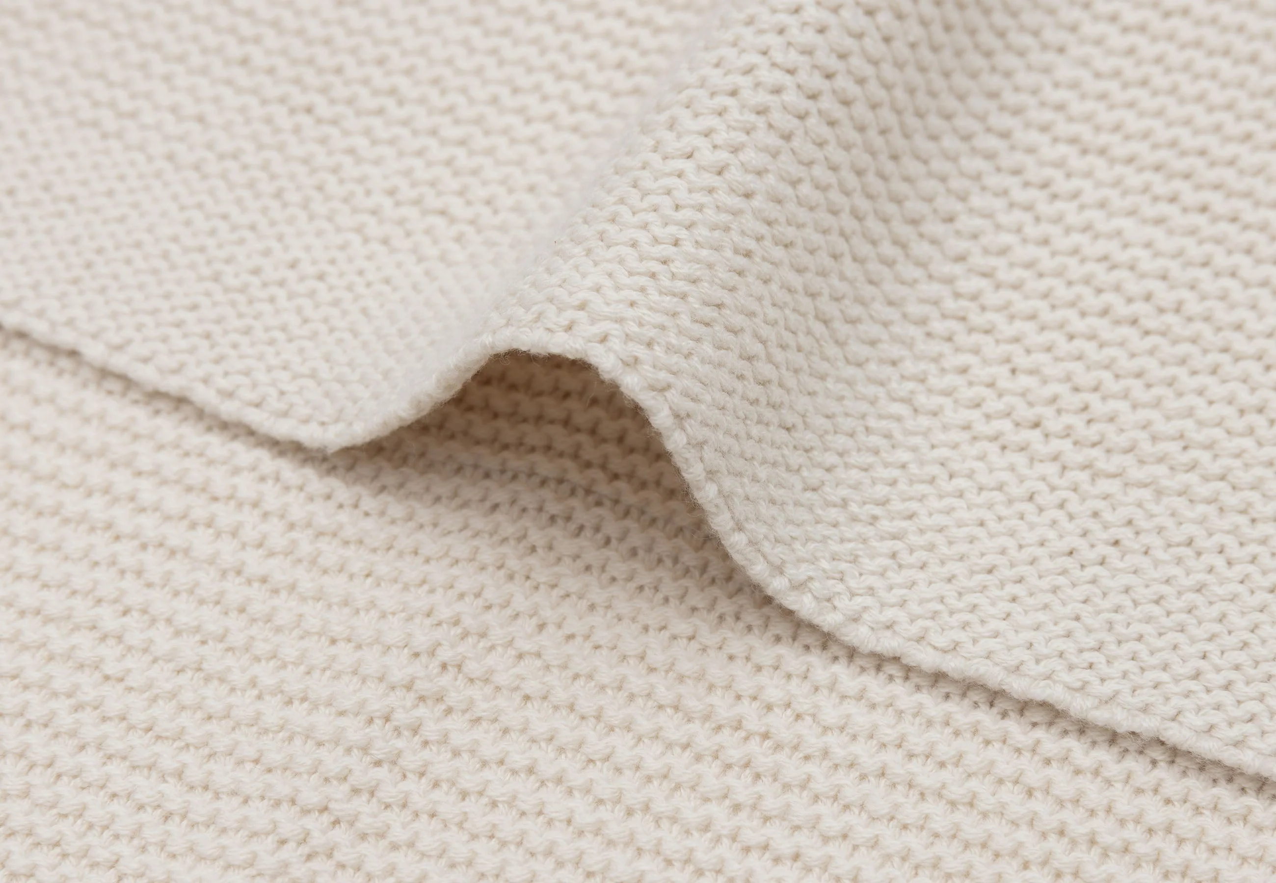 Jollein Deken Wieg 75x100cm Basic Knit | Oatmeal - Image 3