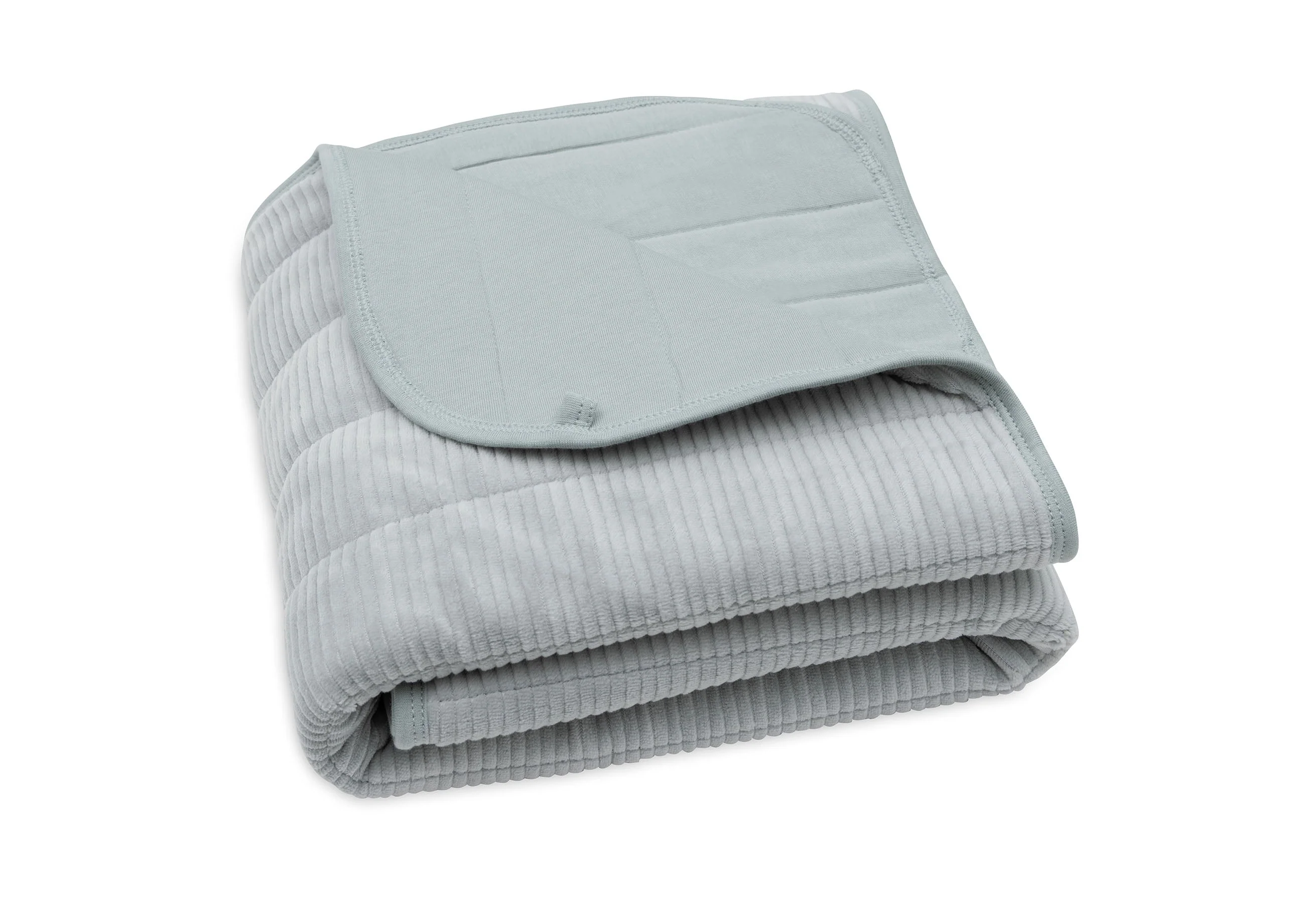 Jollein Deken Wieg 75x100cm Velvet Rib | Sea Green - Image 2