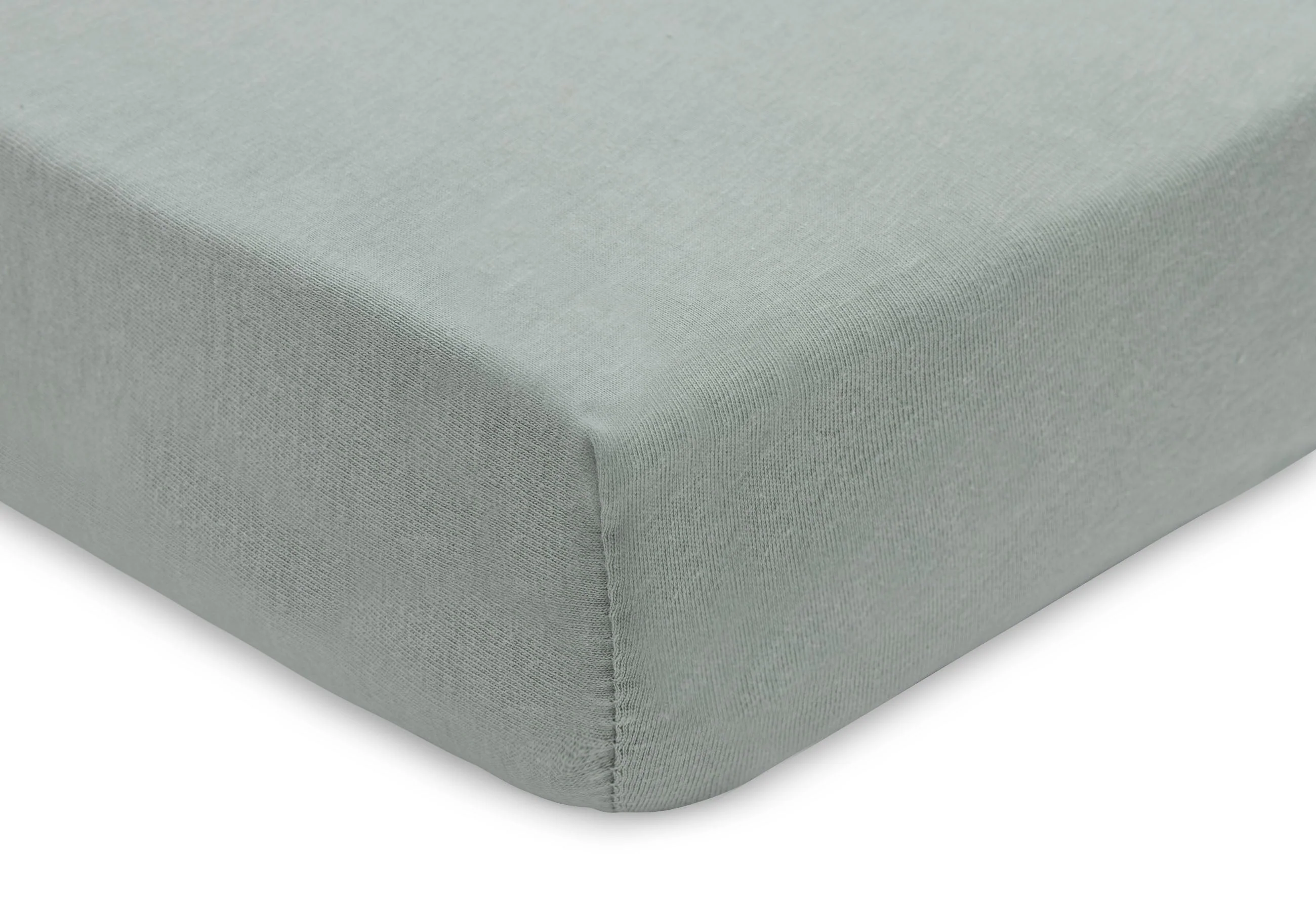 Jollein Hoeslaken Jersey 40/50x80/90cm Sea Green/Biscuit (2Pack) - Image 3