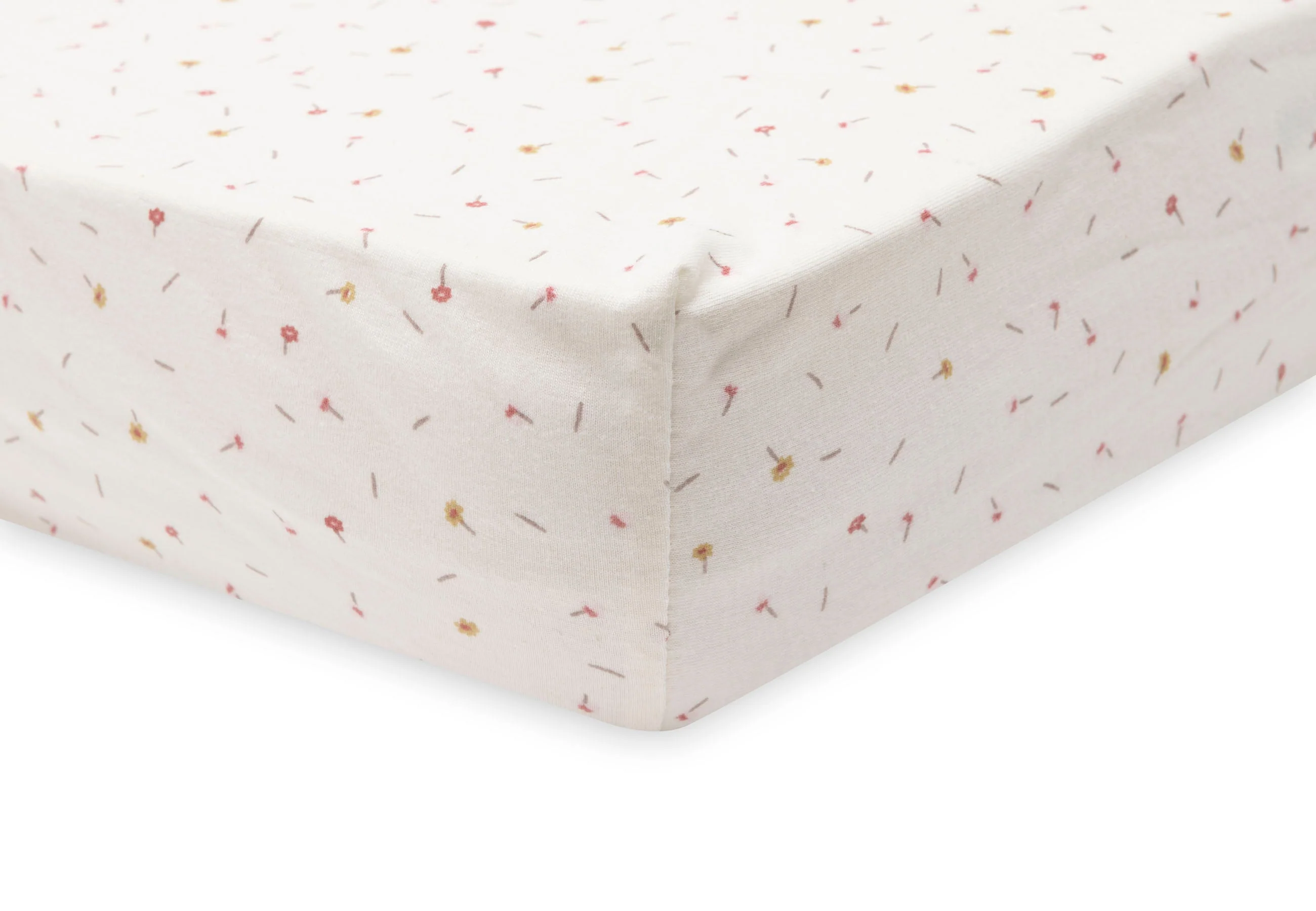 Jollein Hoeslaken Jersey 60x120cm Pretty Picnic Flower Drops - Image 3