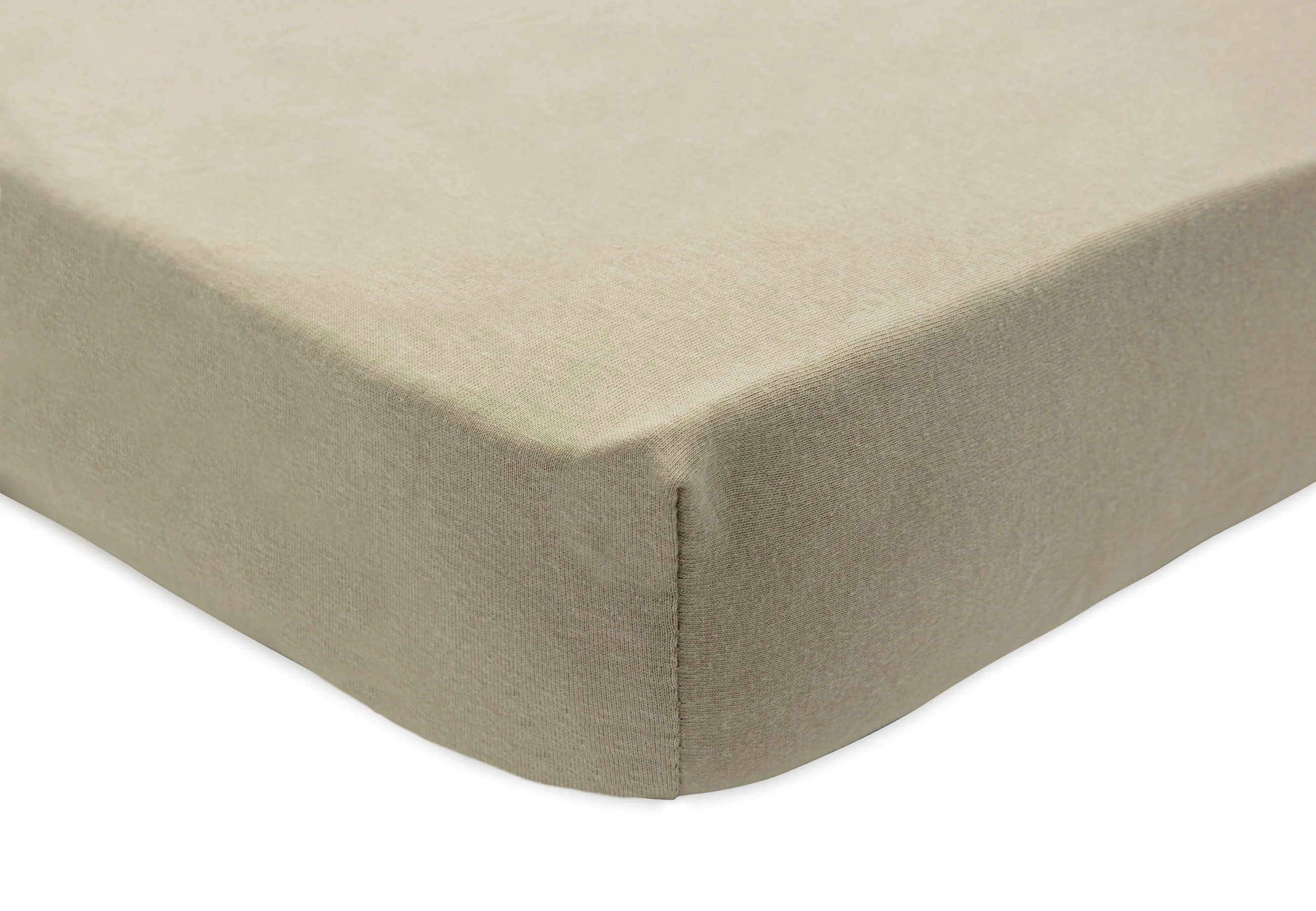 * Jollein Hoeslaken Jersey Wieg 40/50x80/90cm | Olive Green - Image 3