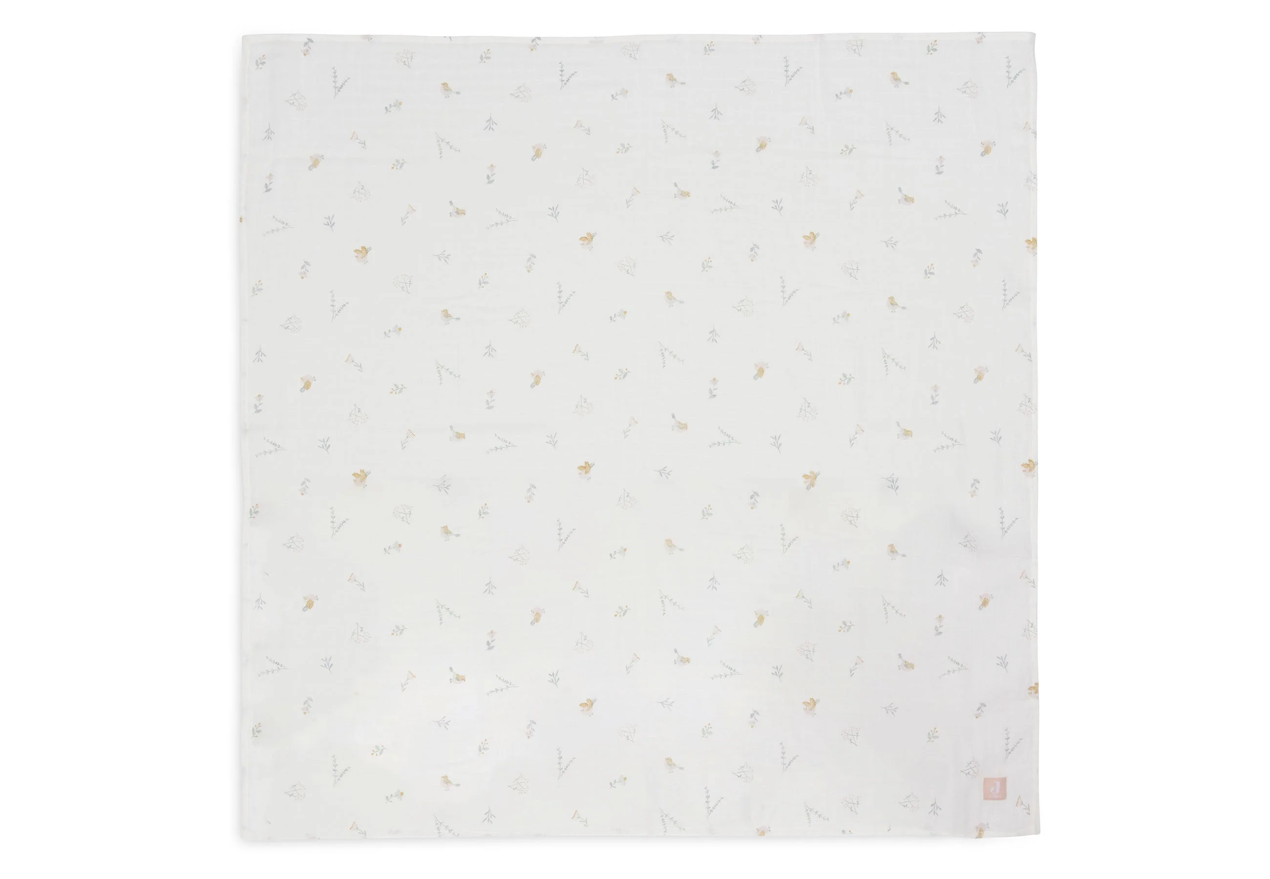 * Jollein Hydrofiele Doeken 115x115cm Lovely Birds (2pack) - Image 2