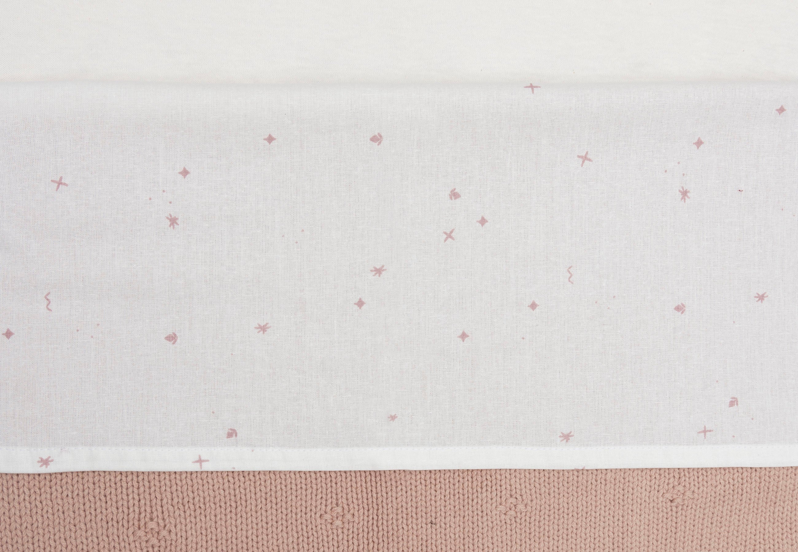 * Jollein Ledikantlaken 120x150cm Twinkling Wild Rose - Image 2