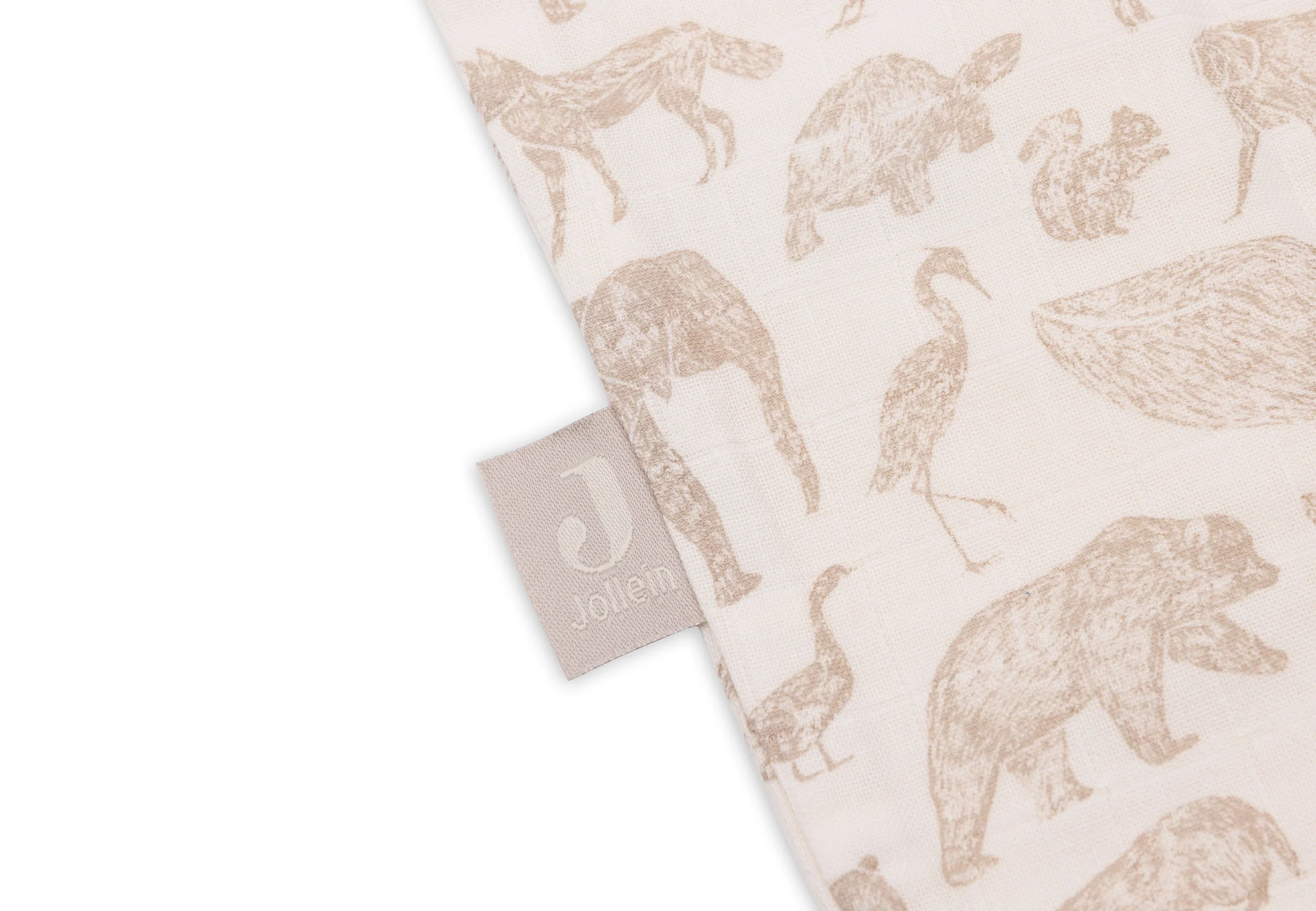 * Jollein Slaapzak Hydrofiel 70cm | Animals Nougat - Image 2