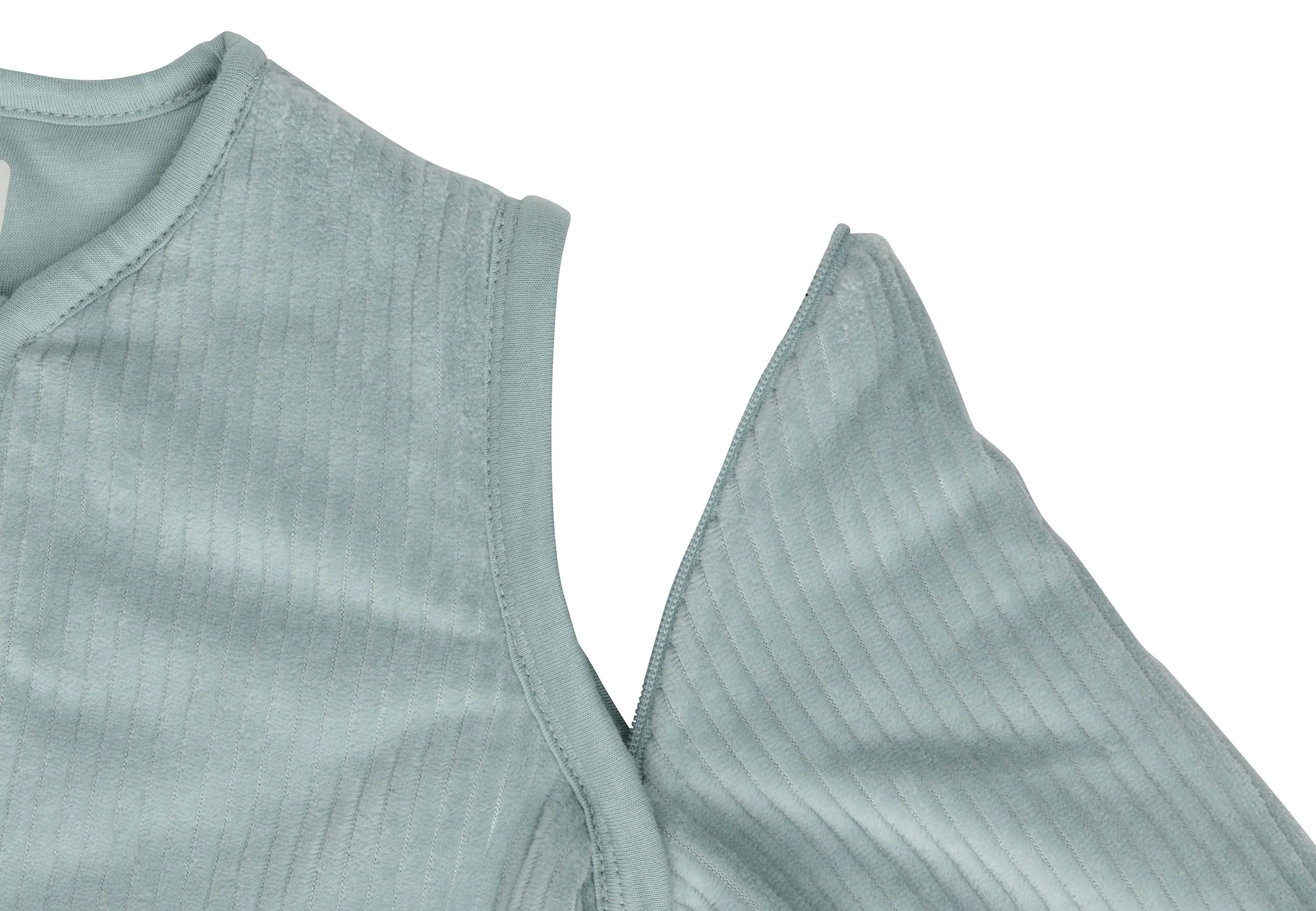 * Jollein Slaapzak Met Verwijderbare Mouwen Rond 90cm Rib Sea Green - Image 4