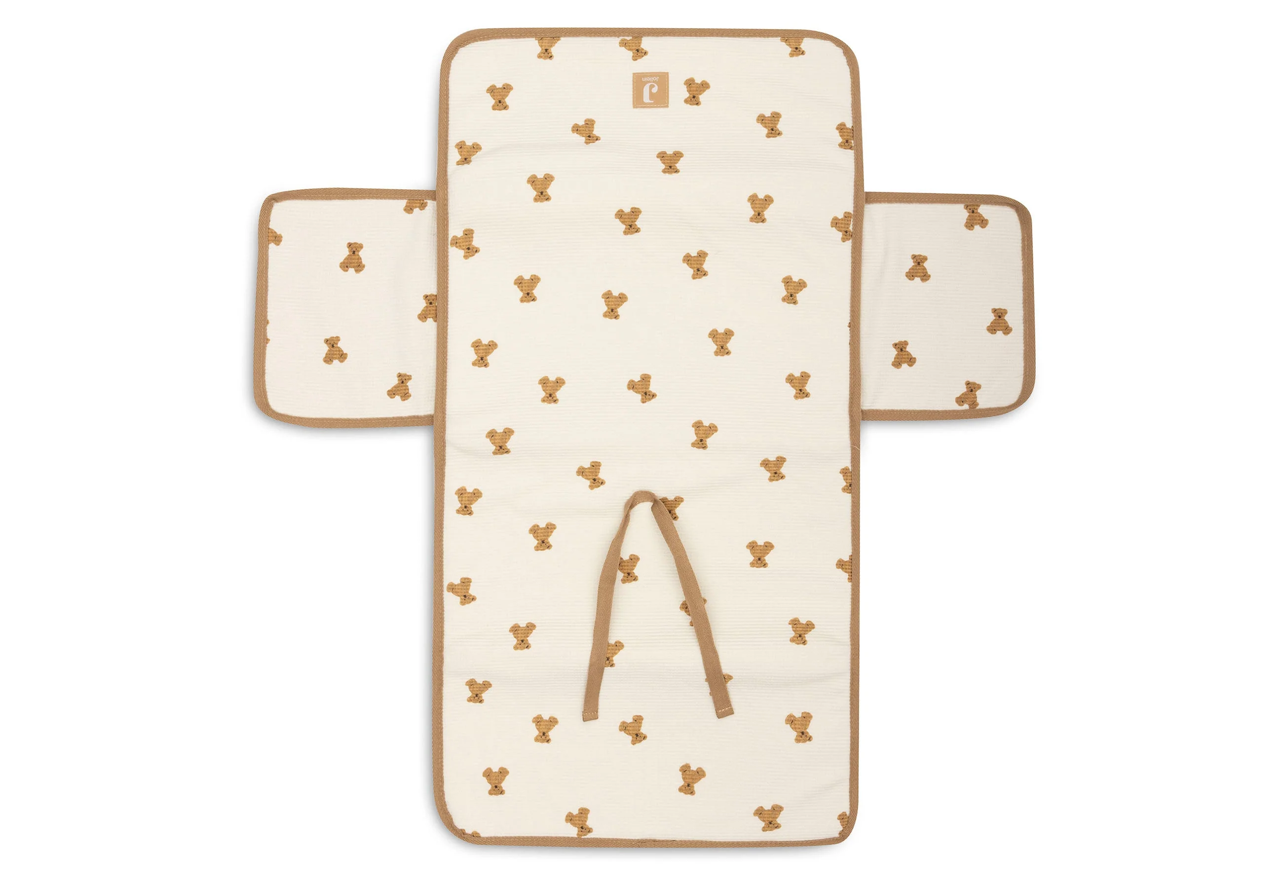 Jollein Verschoningsmat Mini Teddy Bear Little Waffle - Image 2