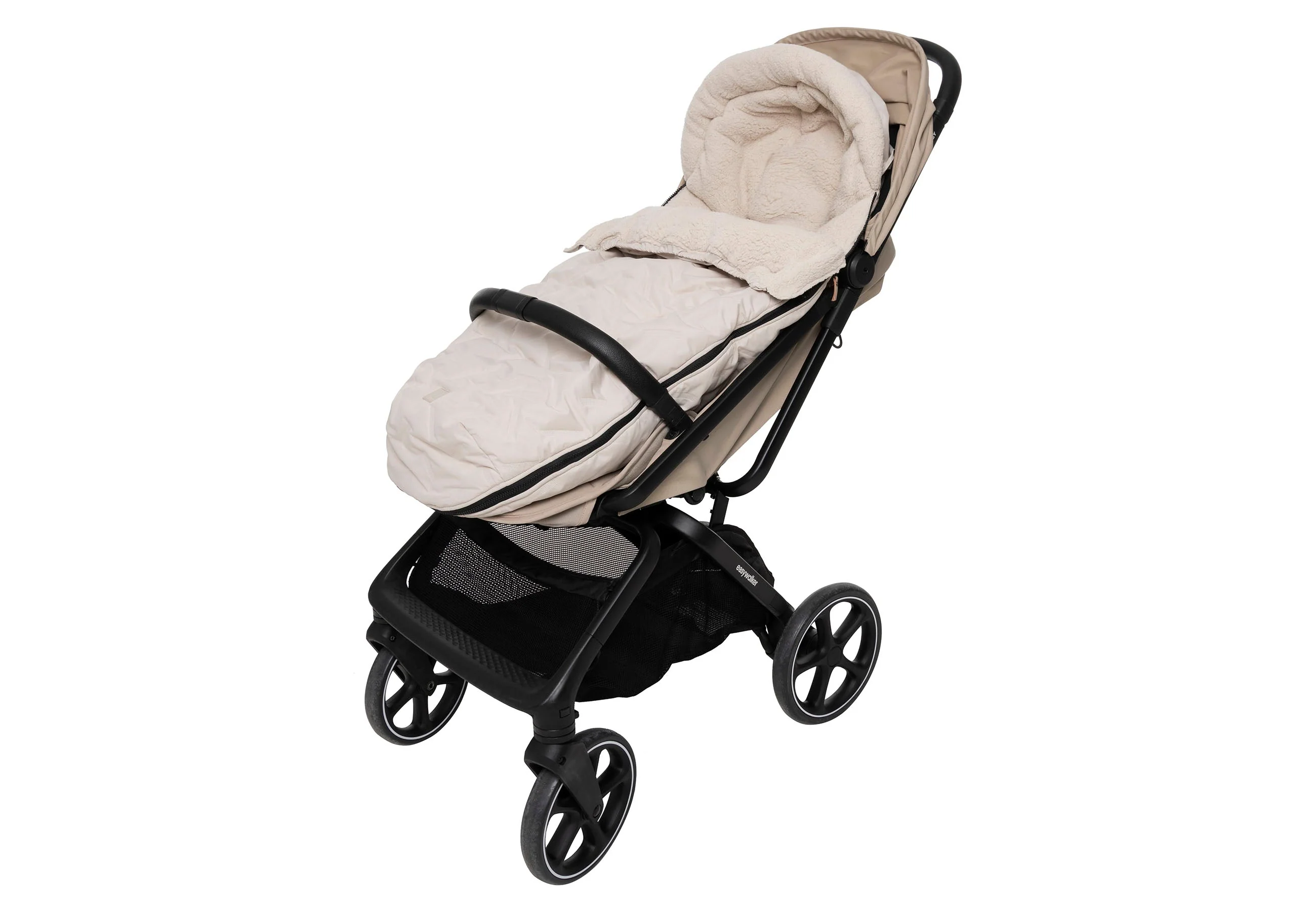 Jollein Voetenzak Buggy/Kinderwagen Embossed | Sand - Image 2