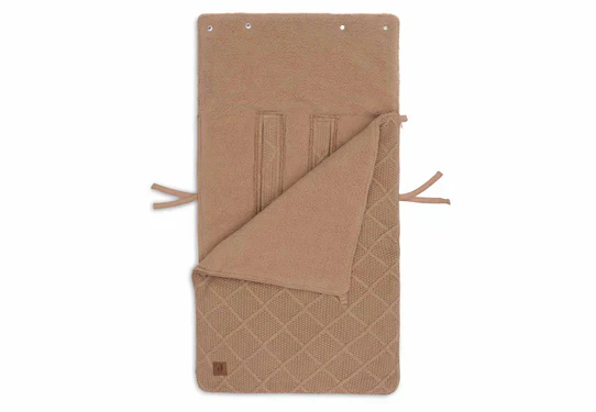 * Jollein Voetenzak Groep 0+ 3/5 points Check Knit Biscuit - Image 5