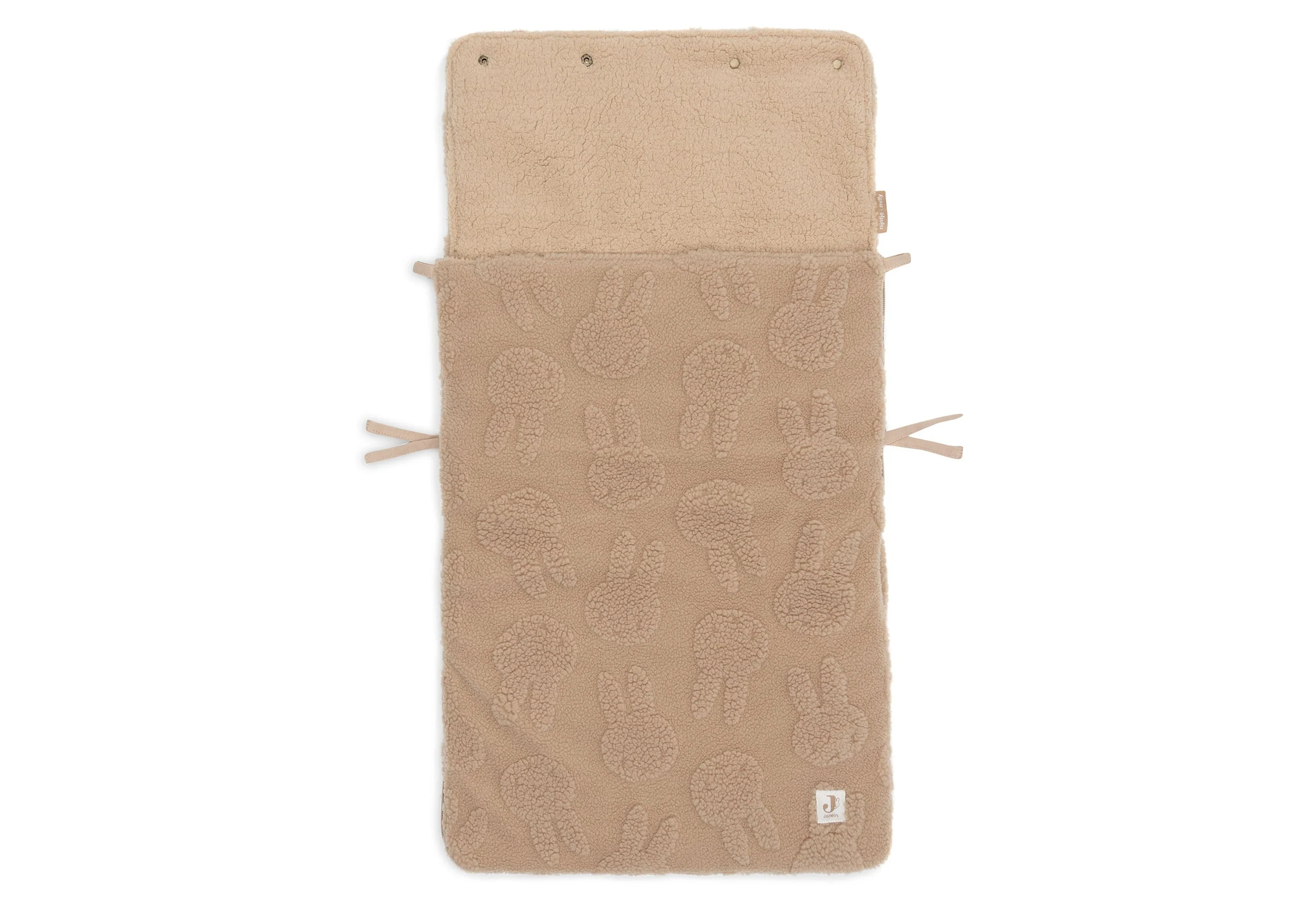 Jollein Voetenzak Groep 0+ 3/5 Punts Gordel Miffy Jacquard Teddy | Biscuit - Image 4