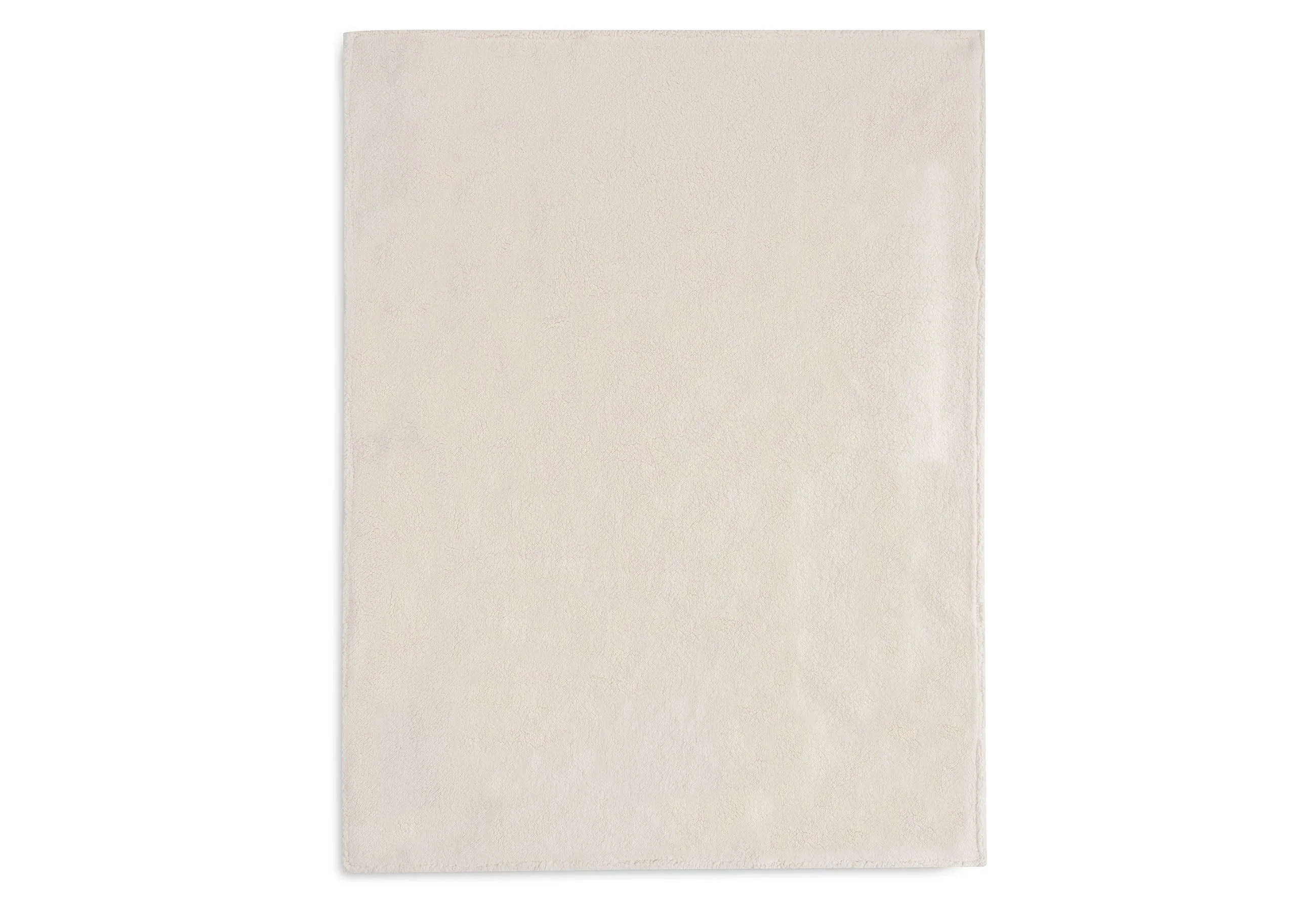 Jollein Wiegdeken 75x100cm Check Knit Oatmeal/Teddy Fleece - Image 5