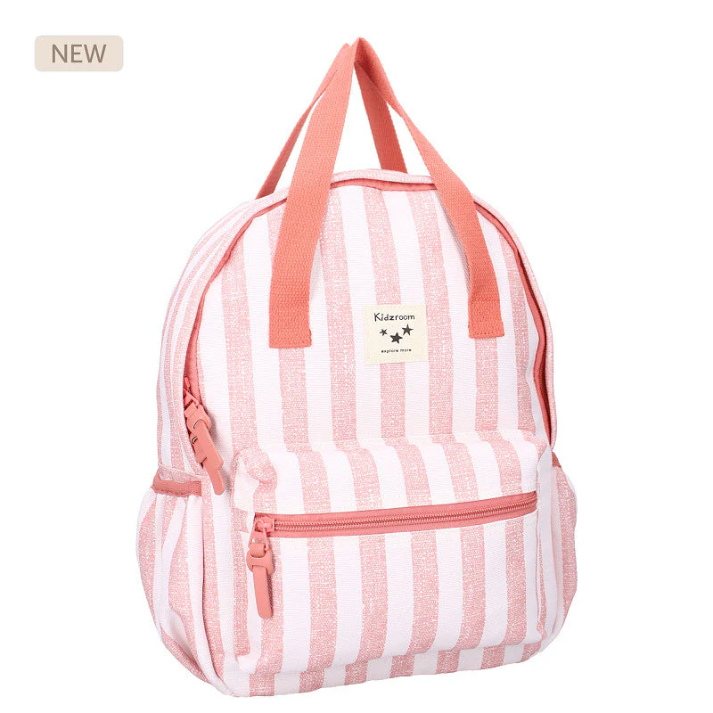 Kidzroom Kleuter Rugzak 36x27x12cm | Stripe Frenzy Pink - Image 2