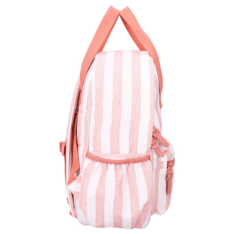Kidzroom Kleuter Rugzak 36x27x12cm | Stripe Frenzy Pink - Image 3