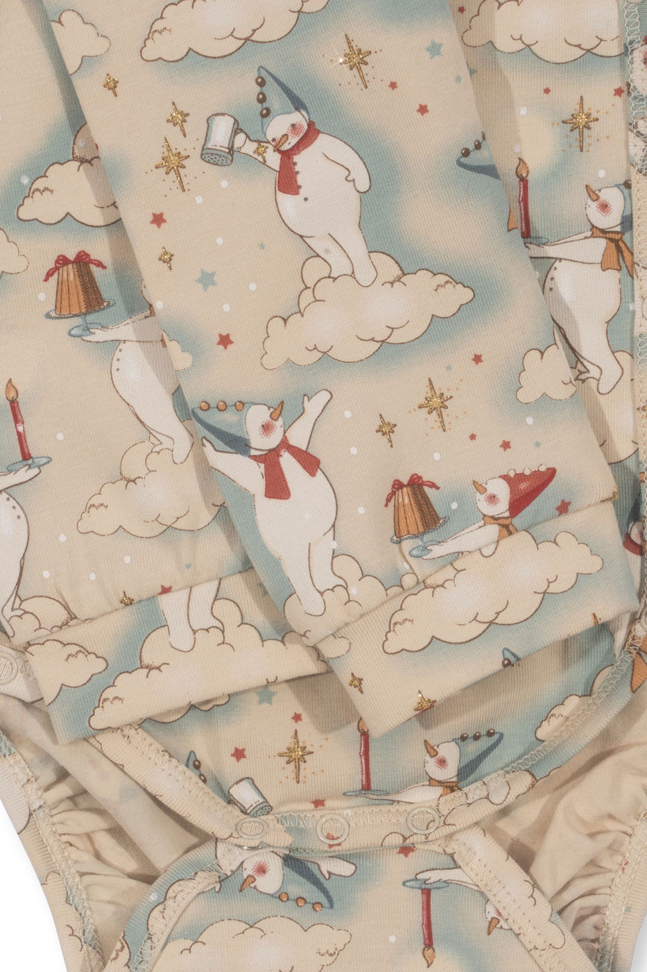 * Konges Sløjd Basic Newborn Set Pyjama | Let It Snow - Image 5