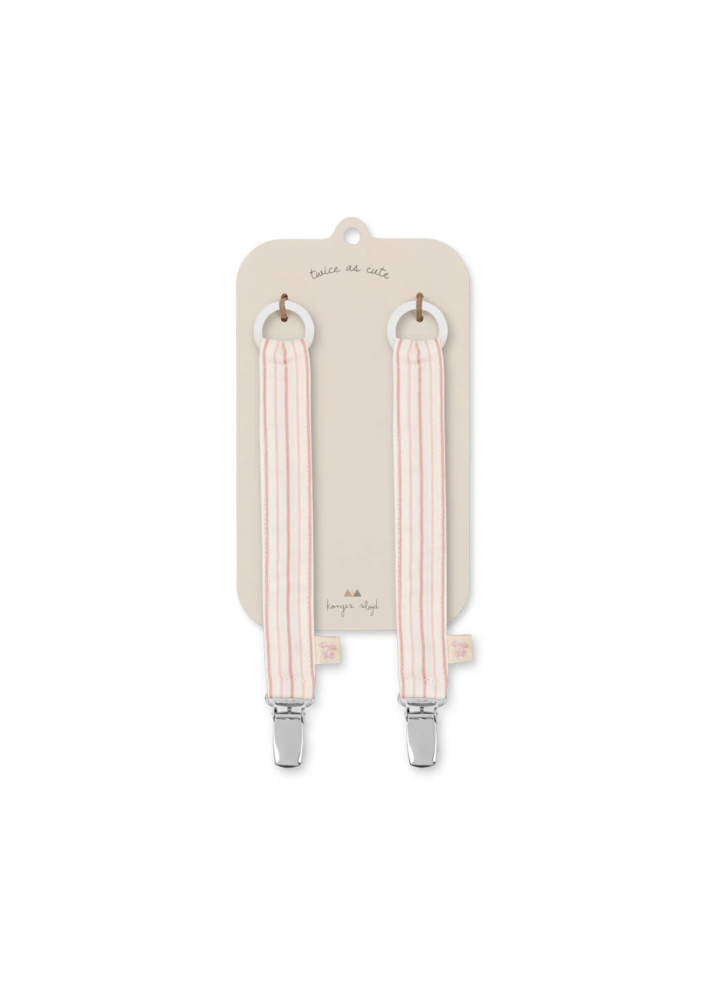Konges Sløjd Fopspeenketting Strap 2st | Stripie Petite Rose - Image 2