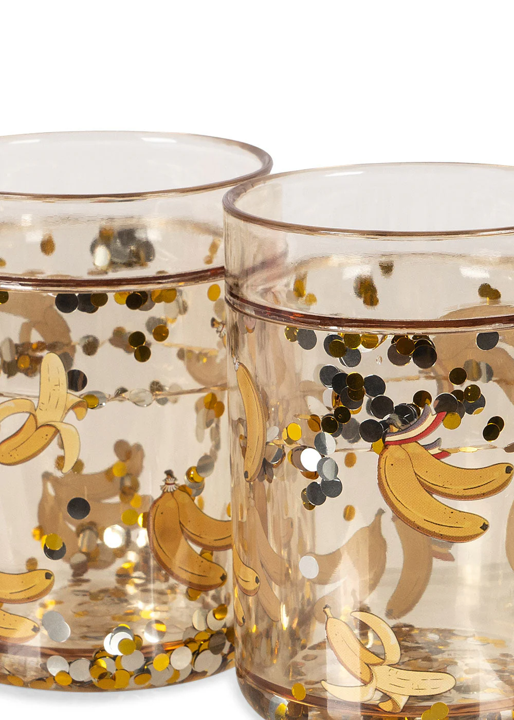 Konges Sløjd Glitter Drinkbekers 2ST | Let's Go Bananas - Image 3