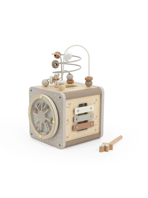 Label Label Houten Activiteitenkubus | Nougat - Image 2
