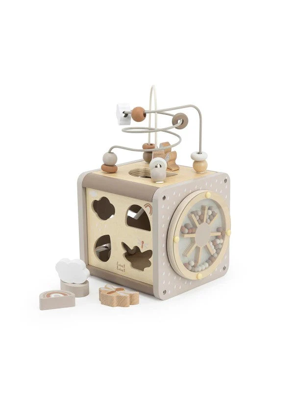 Label Label Houten Activiteitenkubus | Nougat - Image 3