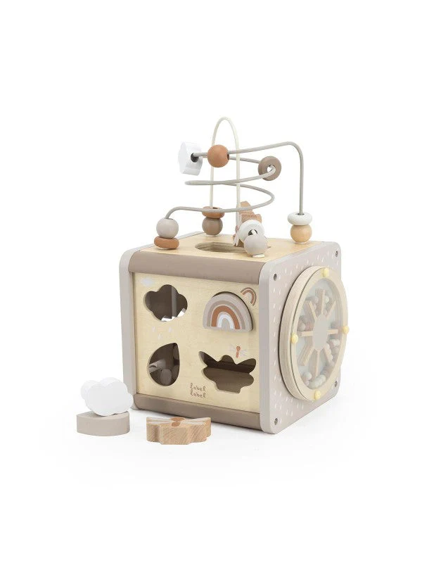 Label Label Houten Activiteitenkubus | Nougat - Image 5