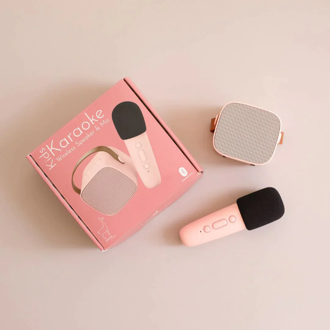 * Lalarma Karaoke Set Met Draadloze Microfoon | Roze - Image 2