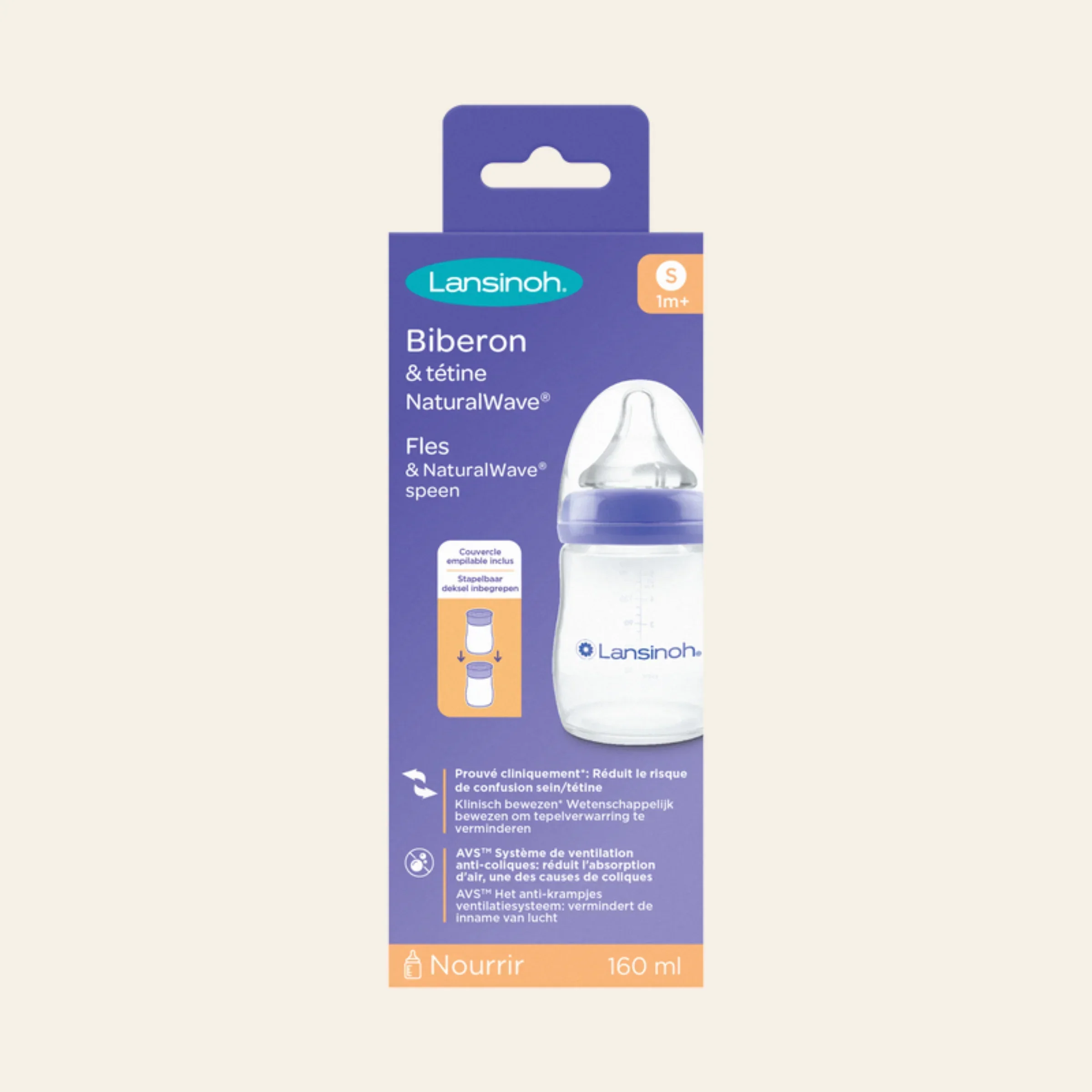 Lansinoh Drinkfles Met Natural Wave Speen | 160ml - Image 2