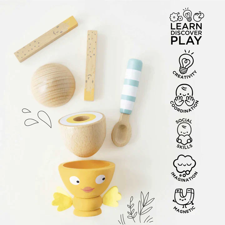 * Le Toy Van Houten Eitjesset Chicky Chick - Image 7